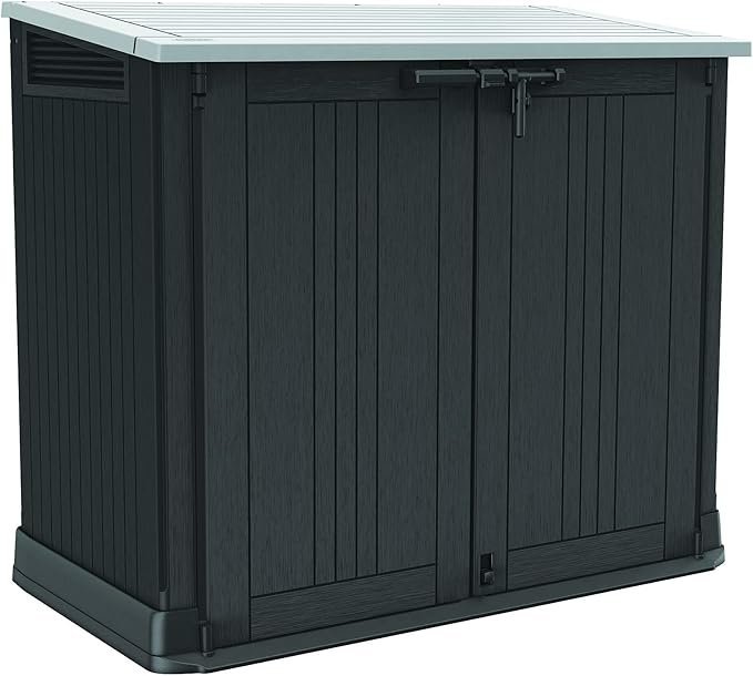 71ZqC3scz4S._AC_SX679_-1.jpg Keter Store-It-Out Prime 4.3 x 3.7 ft. Outdoor Resin Storage Shed with Easy Lift Hinges, Perfect for Yard Tools, Pool Floats and Garden Accessories, Black – Bild 1