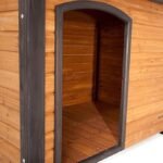 PRECISION PET PRODUCTS Extreme Outback Log Cabin Dog House, Large, Natural Wood (7027013) - Image 2