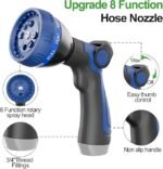 SPECILITE 200ft 304 Stainless Steel Garden Hose Metal, Heavy Duty Water Pipe with Nozzles for Yard, Outdoor - Flexible, Never Kink & Tangle, Puncture Resistant (Sliver) - Image 4