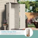 Suncast Vertical Outdoor Storage Shed with All-Weather Construction, Vanilla – Bild 4