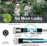 SPECILITE 200ft 304 Stainless Steel Garden Hose Metal, Heavy Duty Water Pipe with Nozzles for Yard, Outdoor - Flexible, Never Kink & Tangle, Puncture Resistant (Sliver) - Image 5