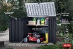 Keter Store-It-Out Prime 4.3 x 3.7 ft. Outdoor Resin Storage Shed with Easy Lift Hinges, Perfect for Yard Tools, Pool Floats and Garden Accessories, Black – Bild 2