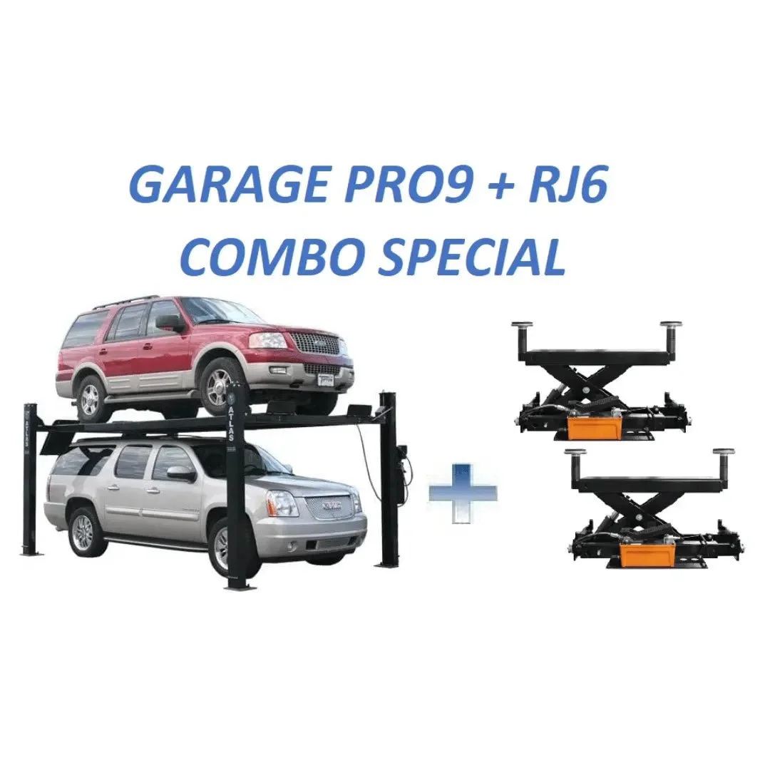 a1-323.webp Atlas Pro9000 4 Post Lifts with RJ6 Rolling Jacks - Image 1