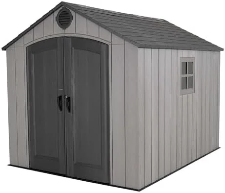 g1-26.webp Lifetime Outdoor Storage Shed, 8 x 10 Foot, Grays – Bild 1