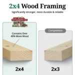 Little Cottage Co Value Gable Wood Shed Kits – Bild 2
