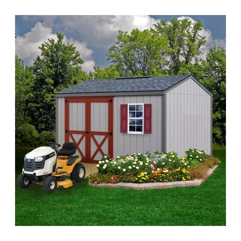m1-21.webp Best Barns Handmade Haven 10×12 Wood Shed Kit – Gable Roof, Eave Doosr (HHAVDE12) – Bild 1