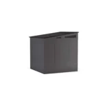 Suncast Modernist 7 ft. x 7 ft. Resin Vertical Pent Storage Shed with Floor Kits – Bild 2