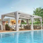 Erommy Outdoor Louvered Pergola Gazebo with Adjustable Aluminum Rainproof Roofs – Bild 4
