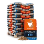Blue wood pellets 65 x 15 kg